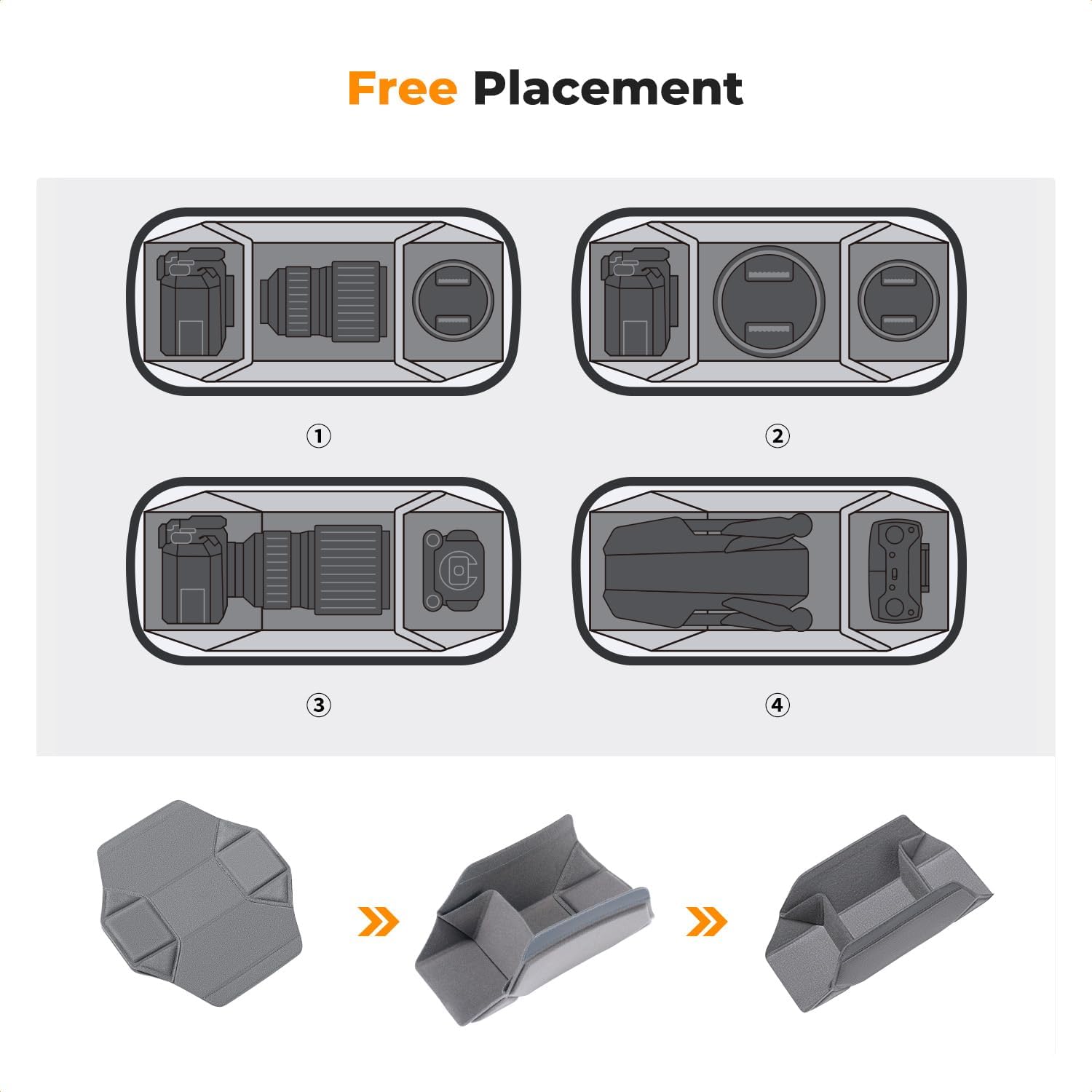 Thumbnail 2 de K&F Concept Camera Sling Bag: Practical, compact DSLR + Lens Carrier with Tripod Bottom Straps