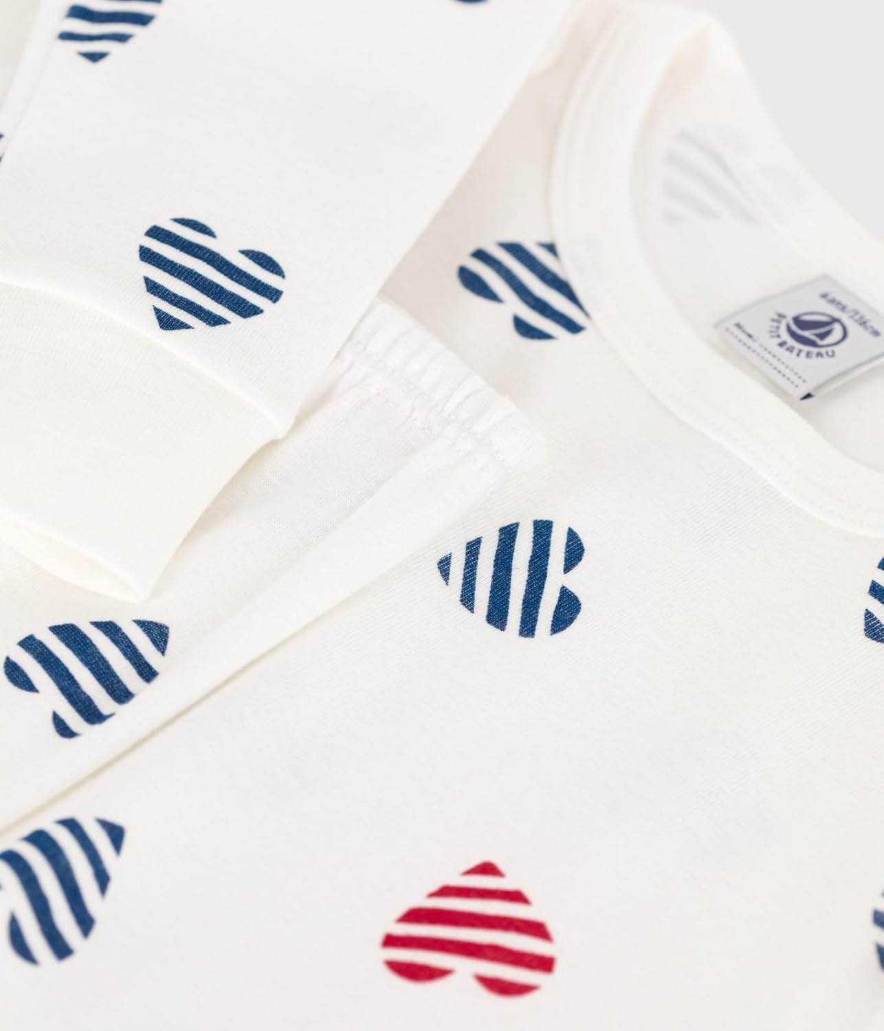 Thumbnail 5 de Petit Bateau A0clu — pyjama fille en coton manches longues, imprimé cœurs (lot de 1)