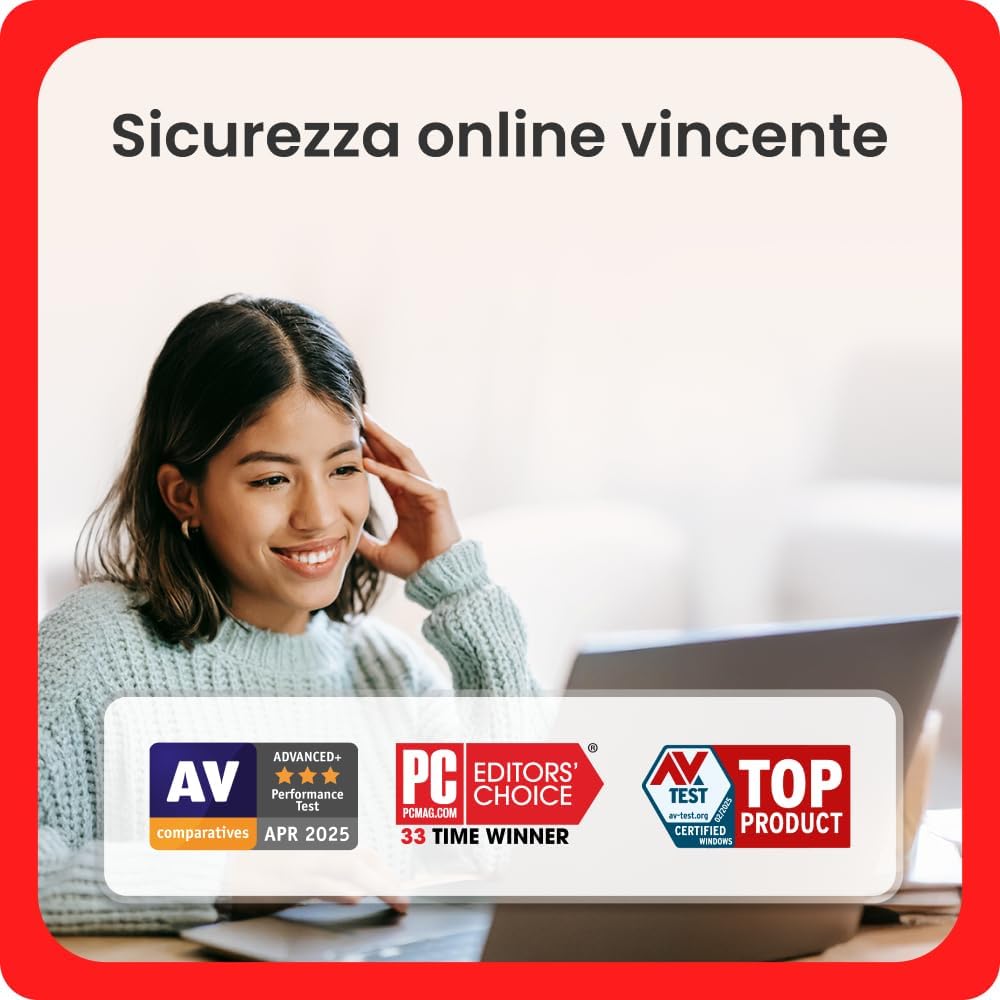 Detalle de McAfee Total Protection – 10 Dispositivi 2026, 15 mesi | Sicurezza completa per PC, Mac e mobile