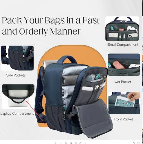 Thumbnail 5 de Xkdoai Ryanair Cabin Bag 40x30x20cm | 24L Underseat Backpack