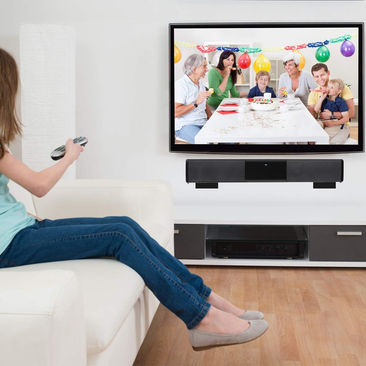 Thumbnail 1 de Suptek Soundbar-Wandhalterung SPLK201 für Mittelkanal-Lautsprecher (1 Paar), schwarz