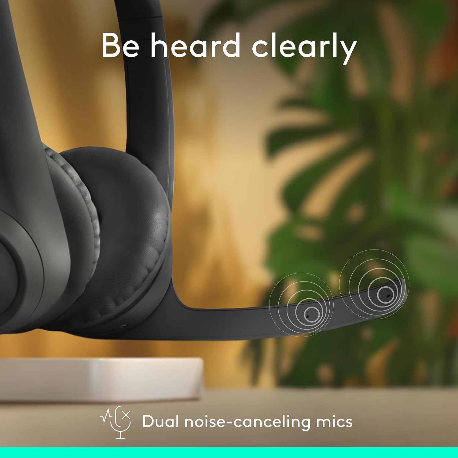 Detalle 2 de Logitech Zone 301 981-001468 Wireless Headset, Dual Mics, Graphite
