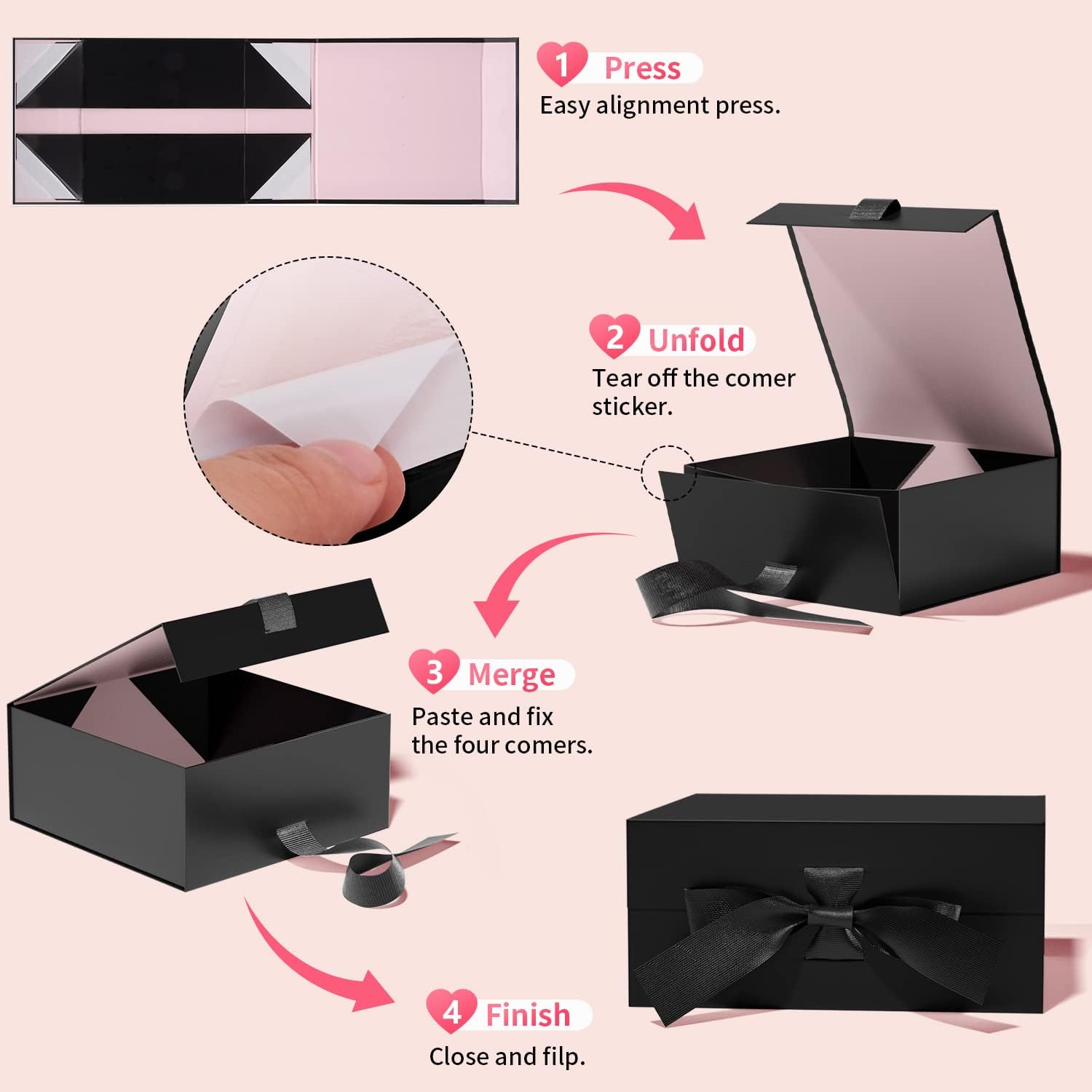 Thumbnail 4 de GIFTSAY Gift Box with Lid 18 x 18 x 7.5 cm