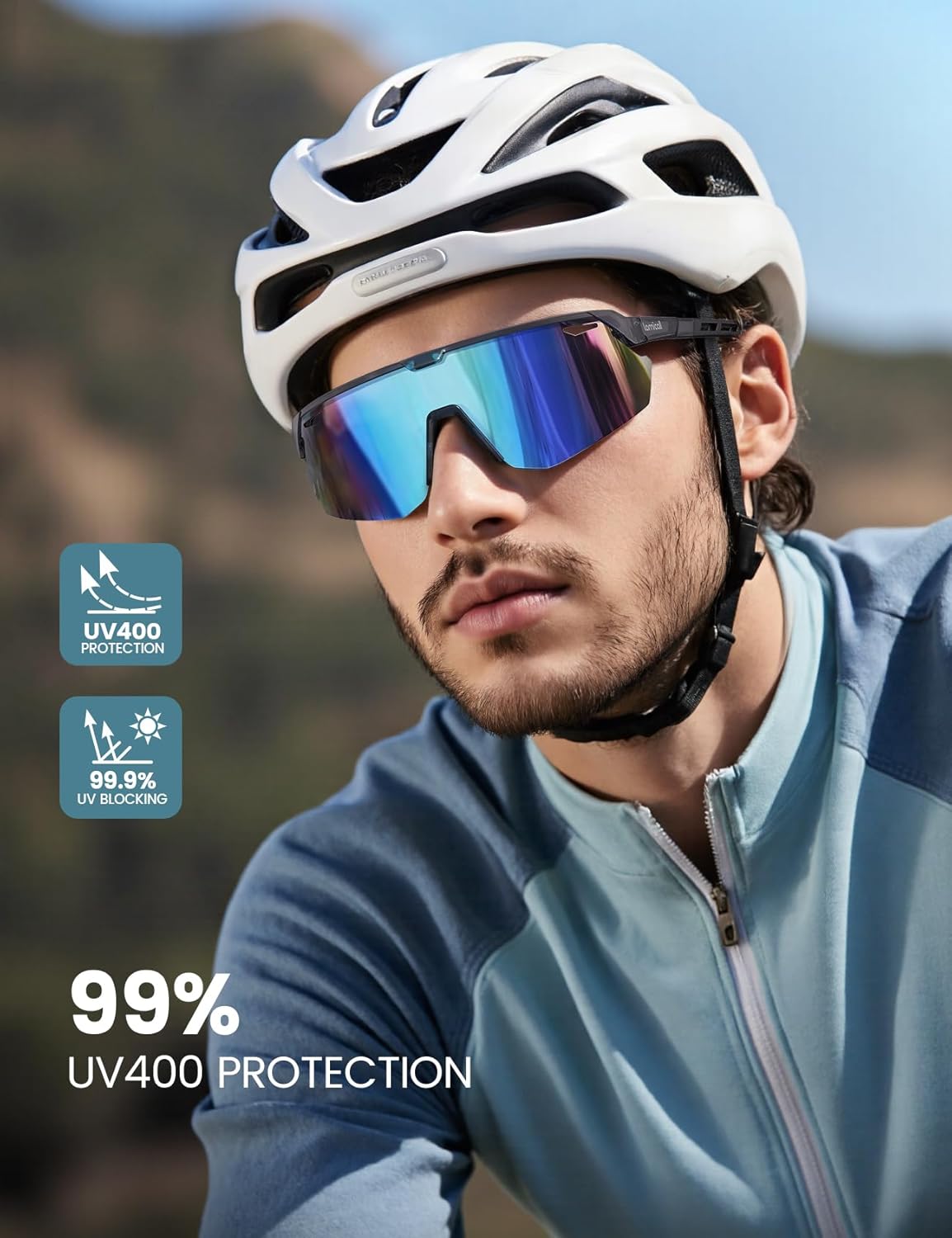 Detalle 2 de Lamicall Polarized Cycling Sunglasses 24g 🕶