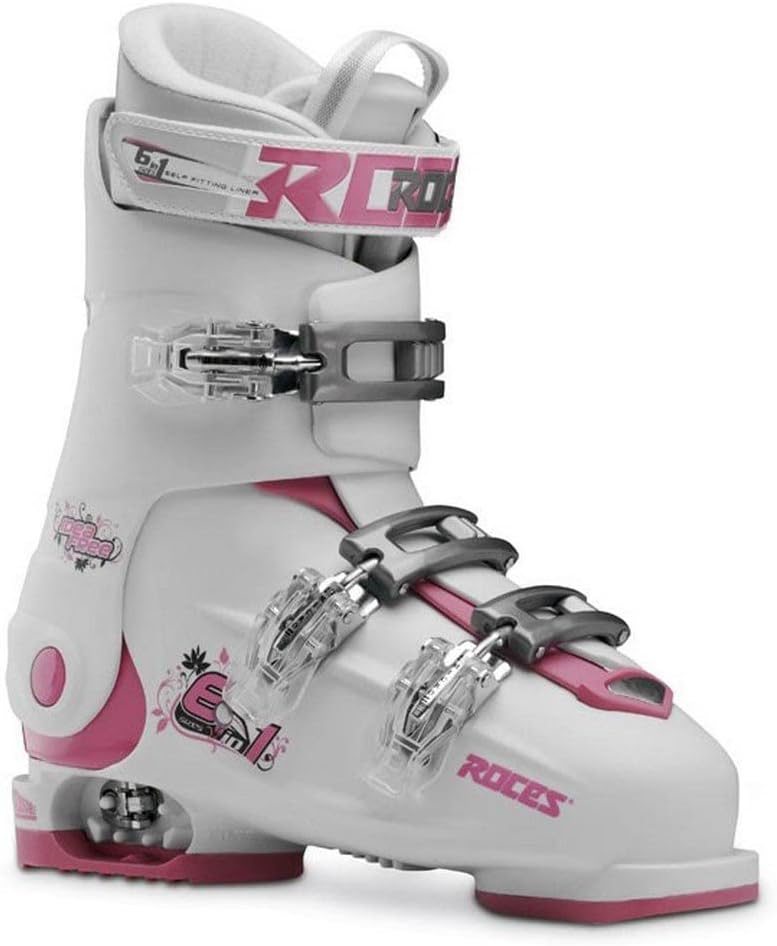 Roces IDEA FREE 450492-020 – regulowane buty narciarskie dla dzieci, 3 klamry