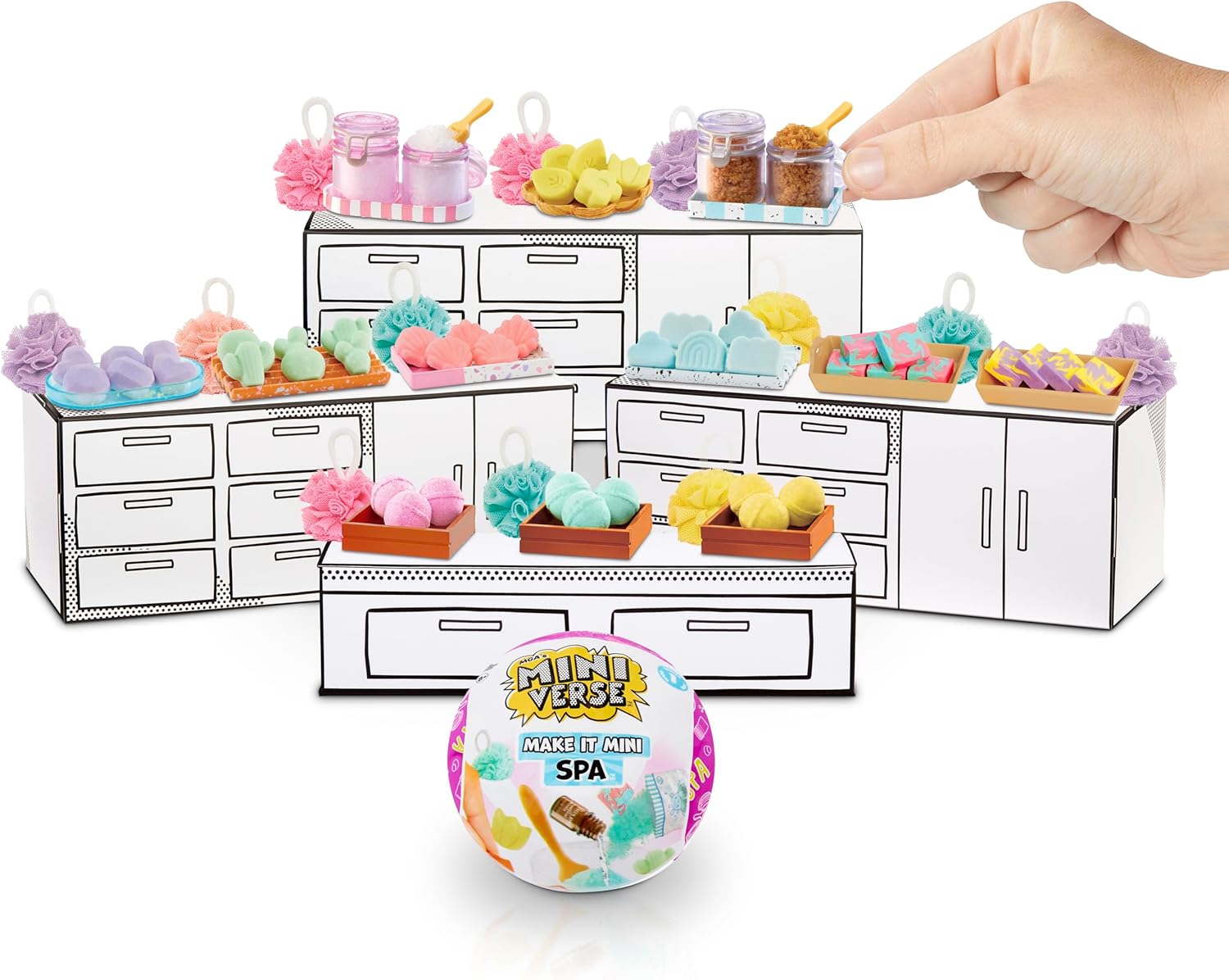 Thumbnail 5 de MGA’s Miniverse Make It Mini Spa Serie 1 – Mini-Spa Miniatur zum Basteln in Blindverpackung (DIY, nicht essbar)