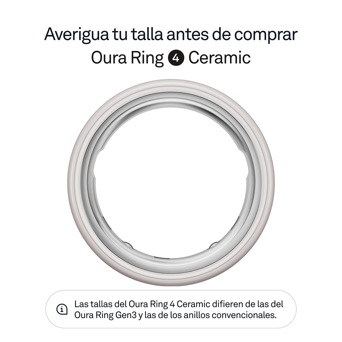 Thumbnail 1 de Oura Ring Gen4 Ceramic Blanco nube ⌚