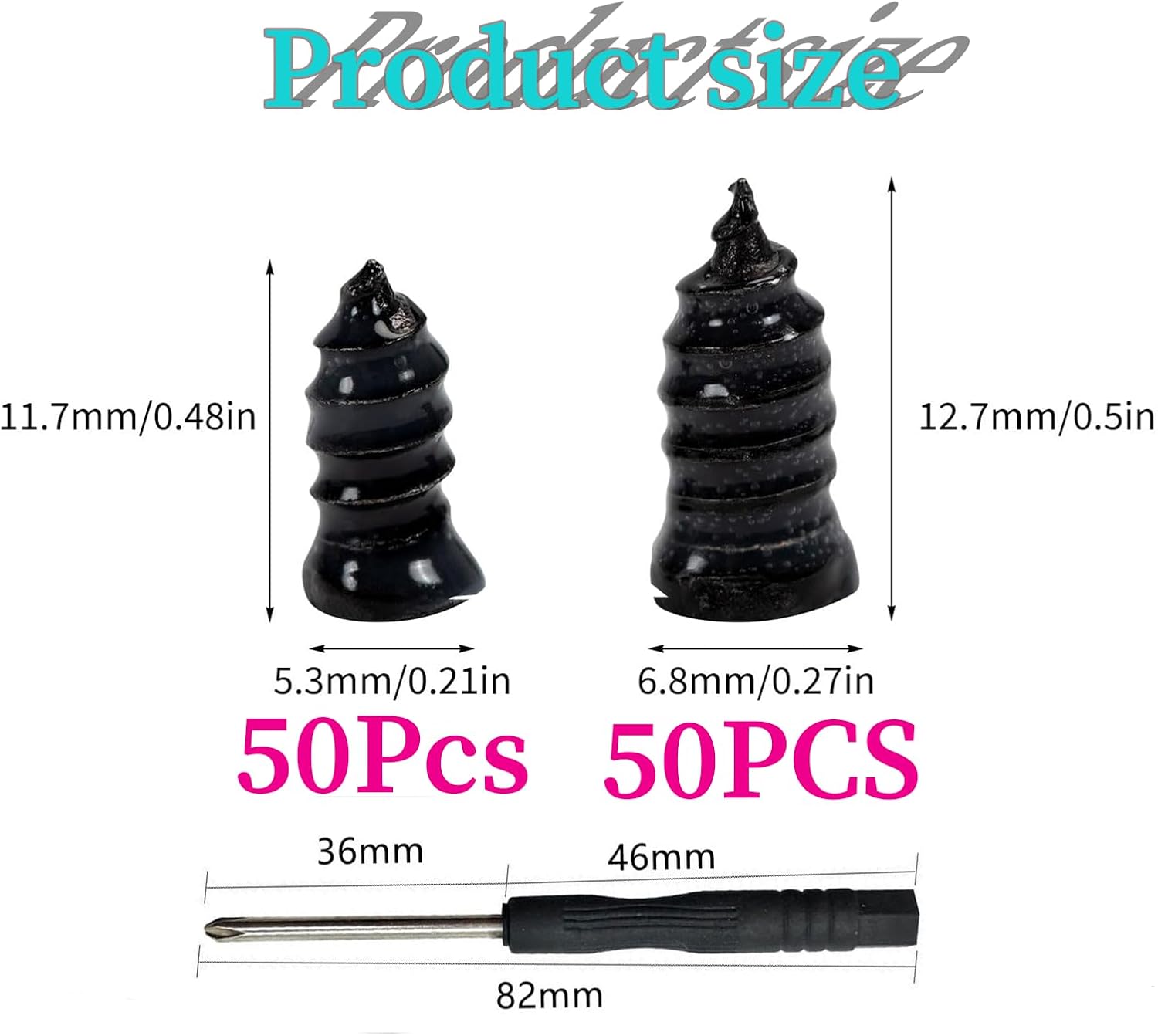 Detalle de Tubeless Tyre Repair Kit, 100 Pieces