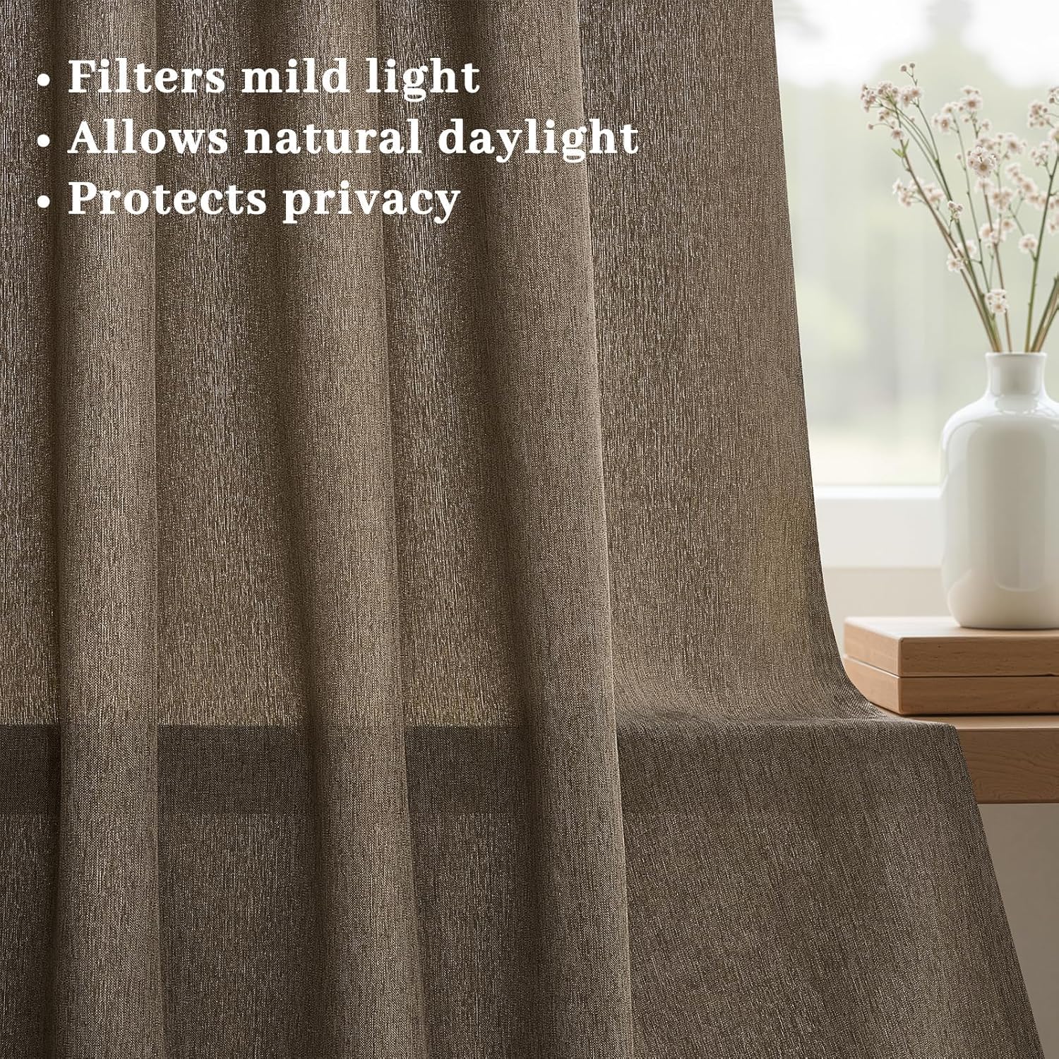 Detalle 2 de Drapenova Pinch-Pleated Curtains, 84 Inches Long
