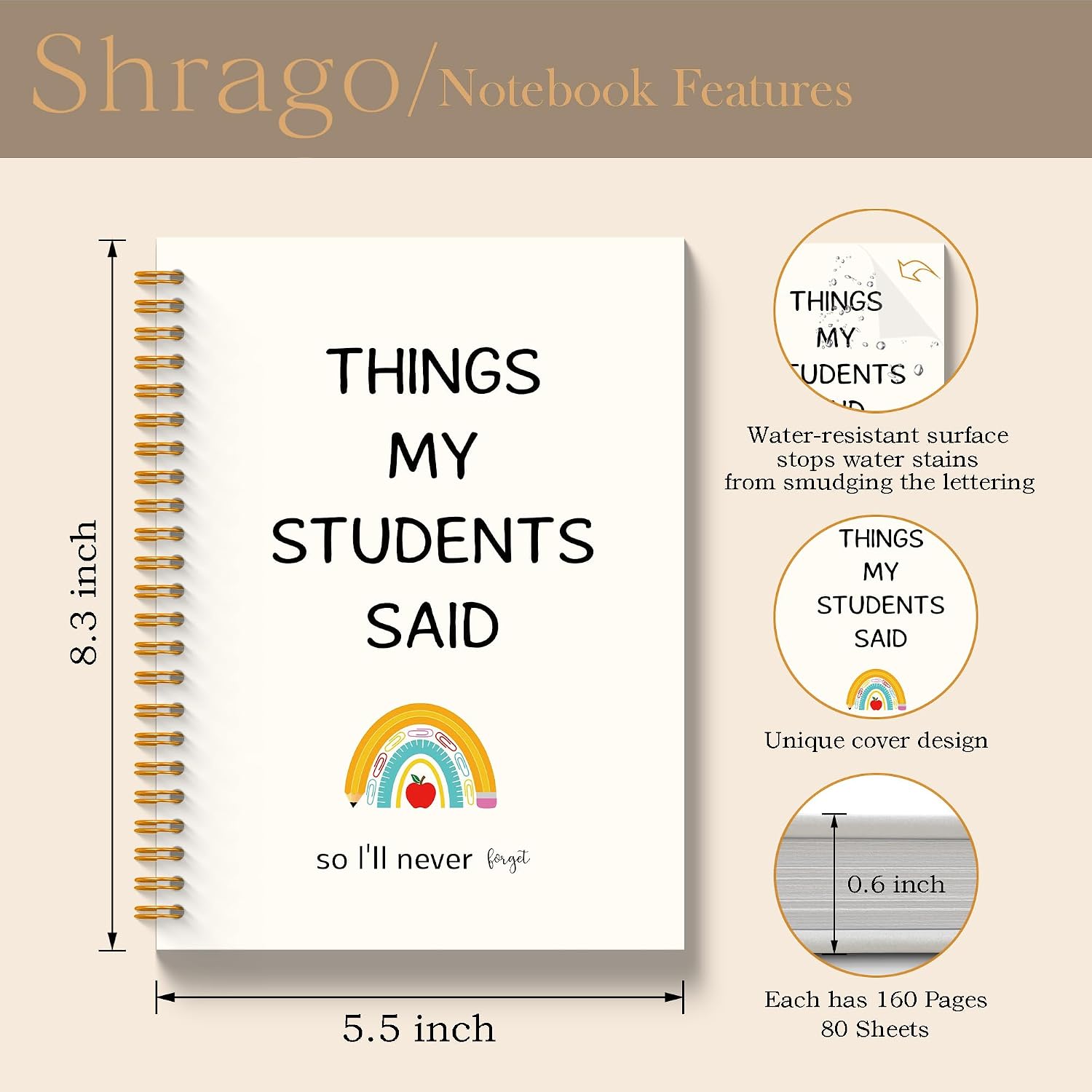 Detalle 2 de Shrago Spiral Notebook 5.5 x 8.3 Inch