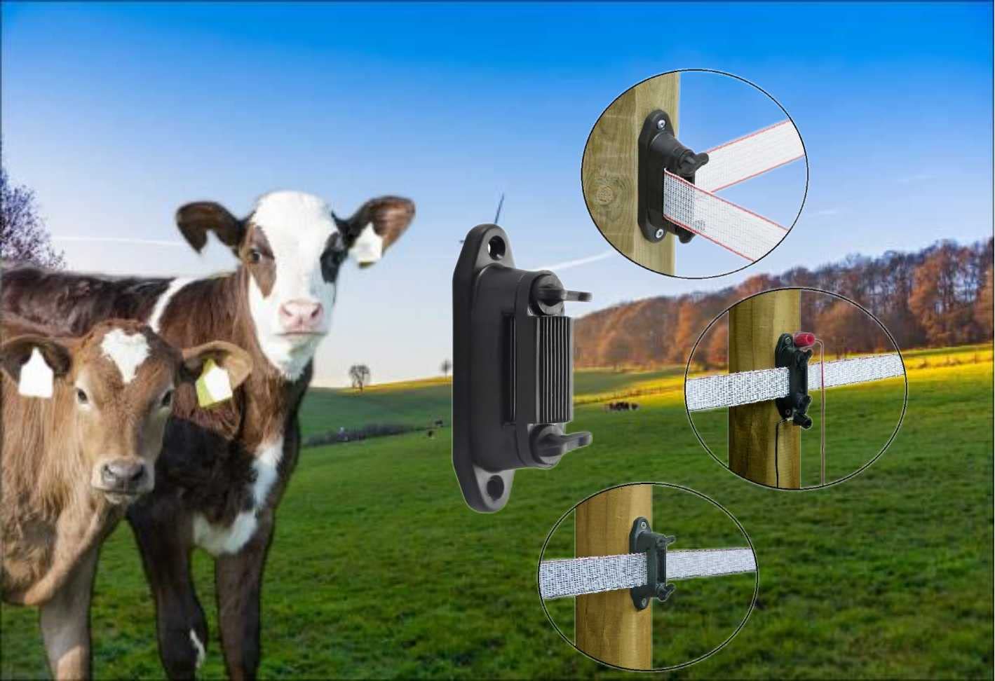 Detalle 2 de RiteFENCE Electric Fence Gate Insulator, Polytape