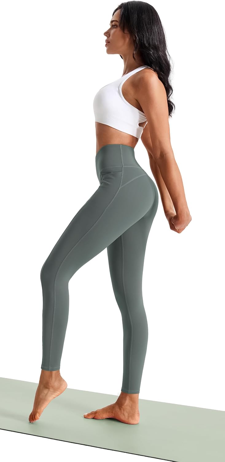 Detalle 2 de JOYSPELS Women’s Gym Leggings with Pockets – High Waisted Tummy Control Full Length Yoga Pants
