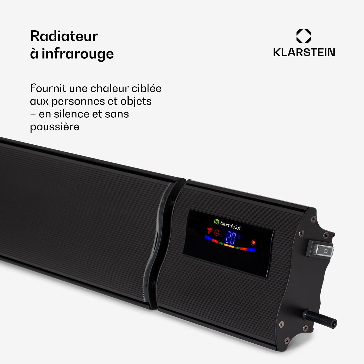 Detalle 1 de Klarstein 10035256 Cosmic Beam Smart 30 infraroodverwarming, 3000 W, wifi