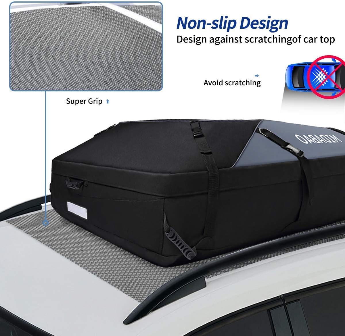 Thumbnail 3 de MIDABAO 20 Cubic Waterproof Car Roof Top Carrier: 20 cu ft The Ultimate Soft Roof Bag