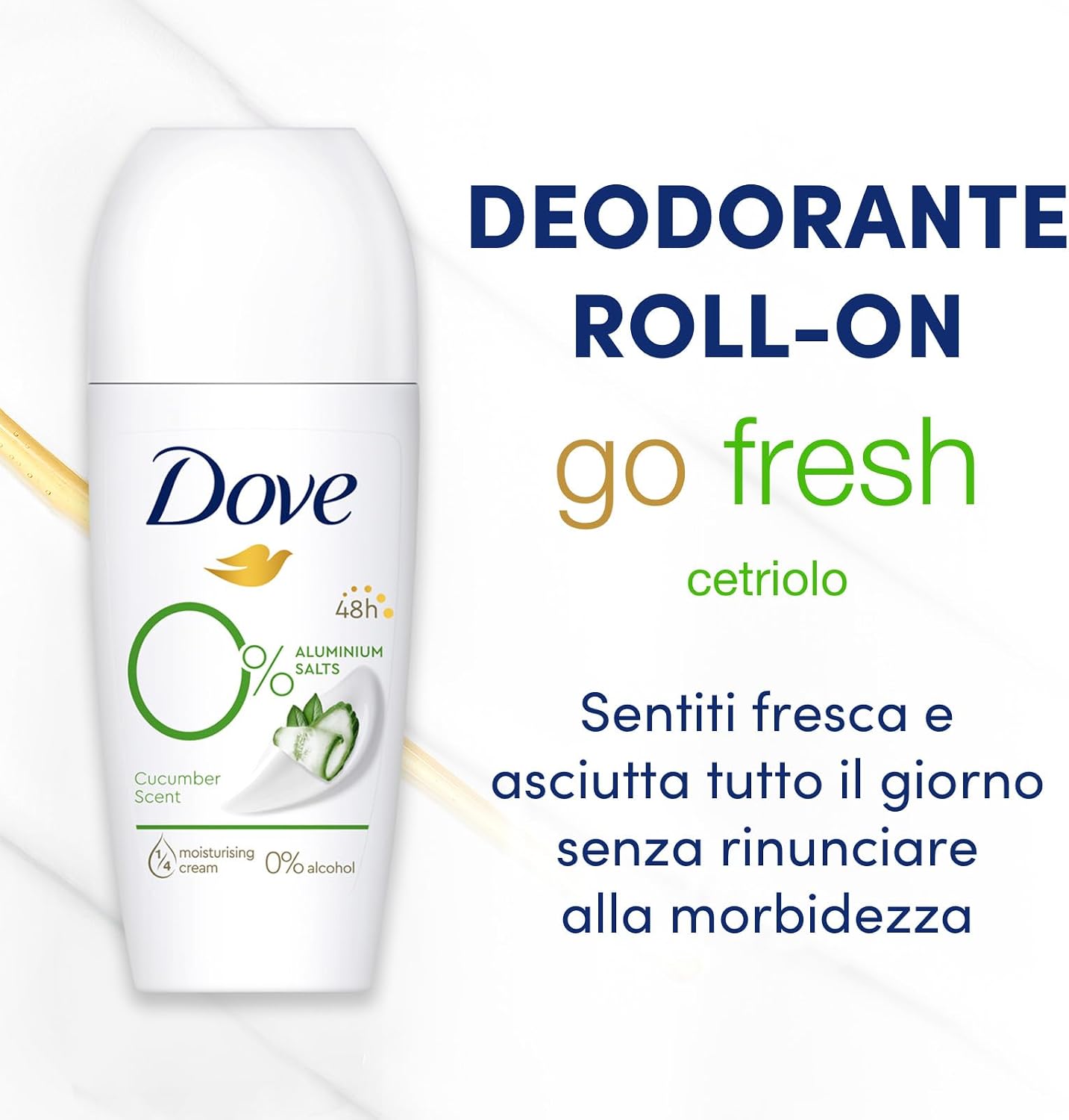 Detalle de Dove Advanced Roll On 0% sali 48 ore