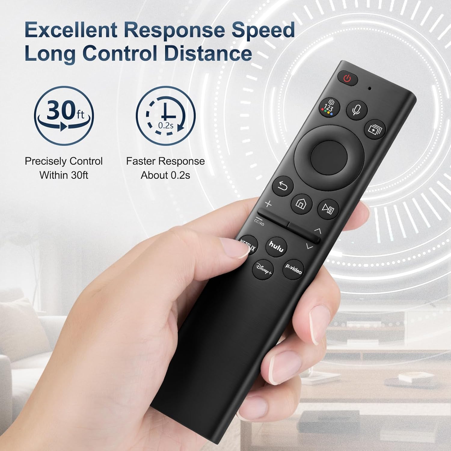 Thumbnail 6 de Samsung TV Universal Voice Remote (2019-2026) — Replacement Remote with 4 Shortcuts