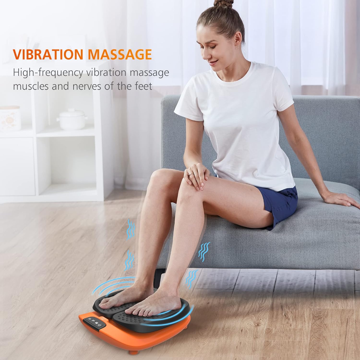 Thumbnail 1 de Snailax Massage Pieds à vibration réglable avec chaleur et télécommande