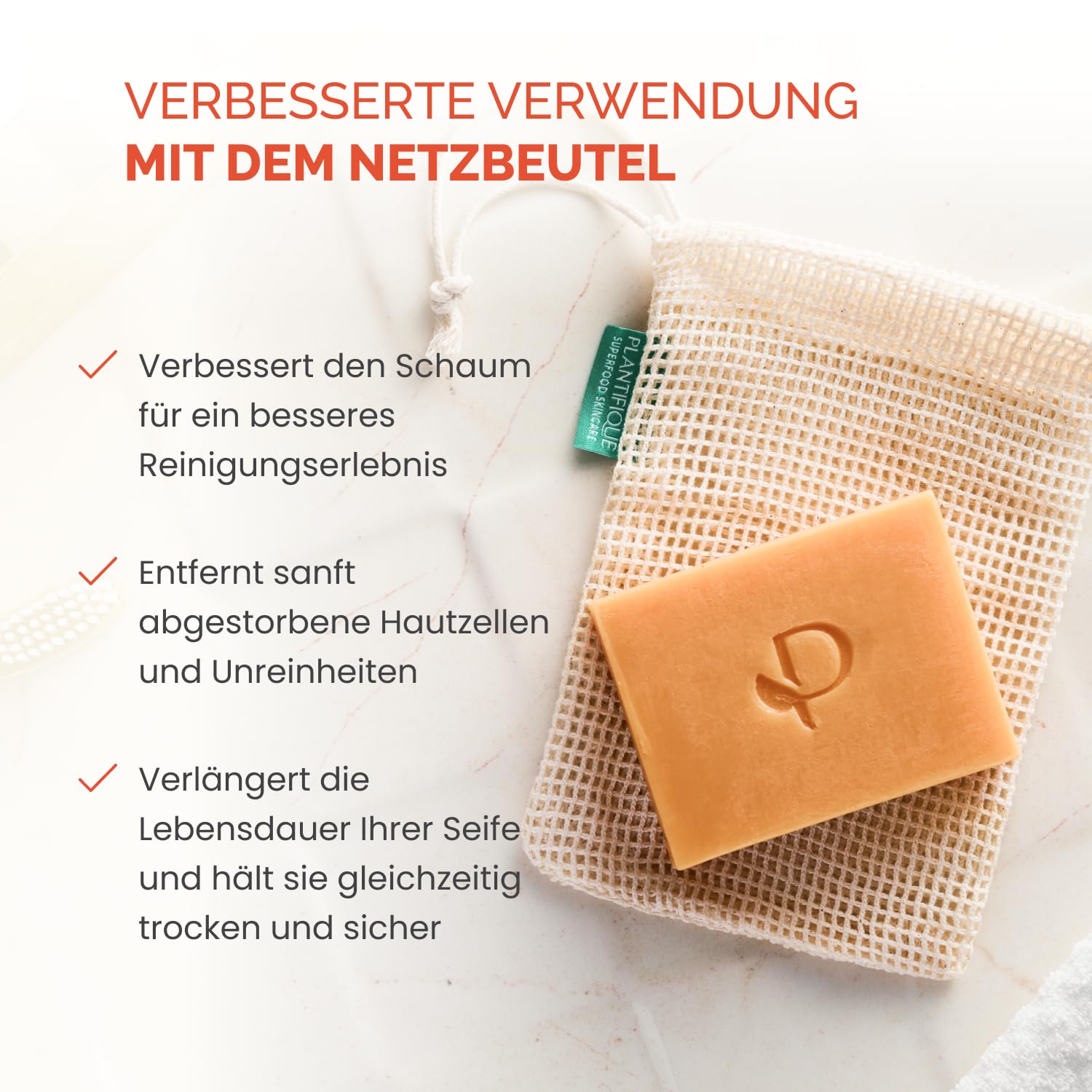 Detalle 1 de PLANTIFIQUE Turmeric Seife 320 g für Gesicht