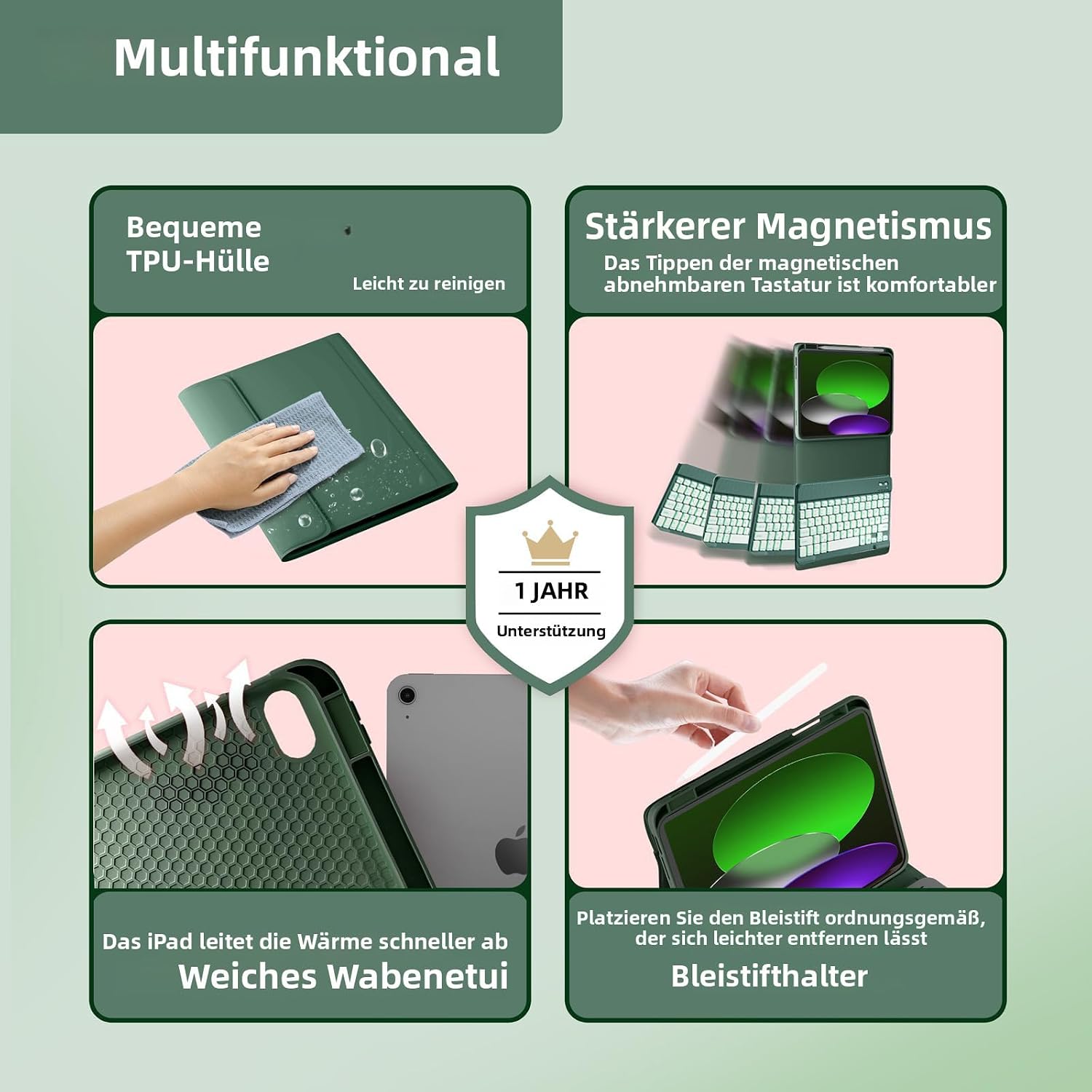 Thumbnail 6 de iPad Tastaturhülle A16 mit Beleuchtung