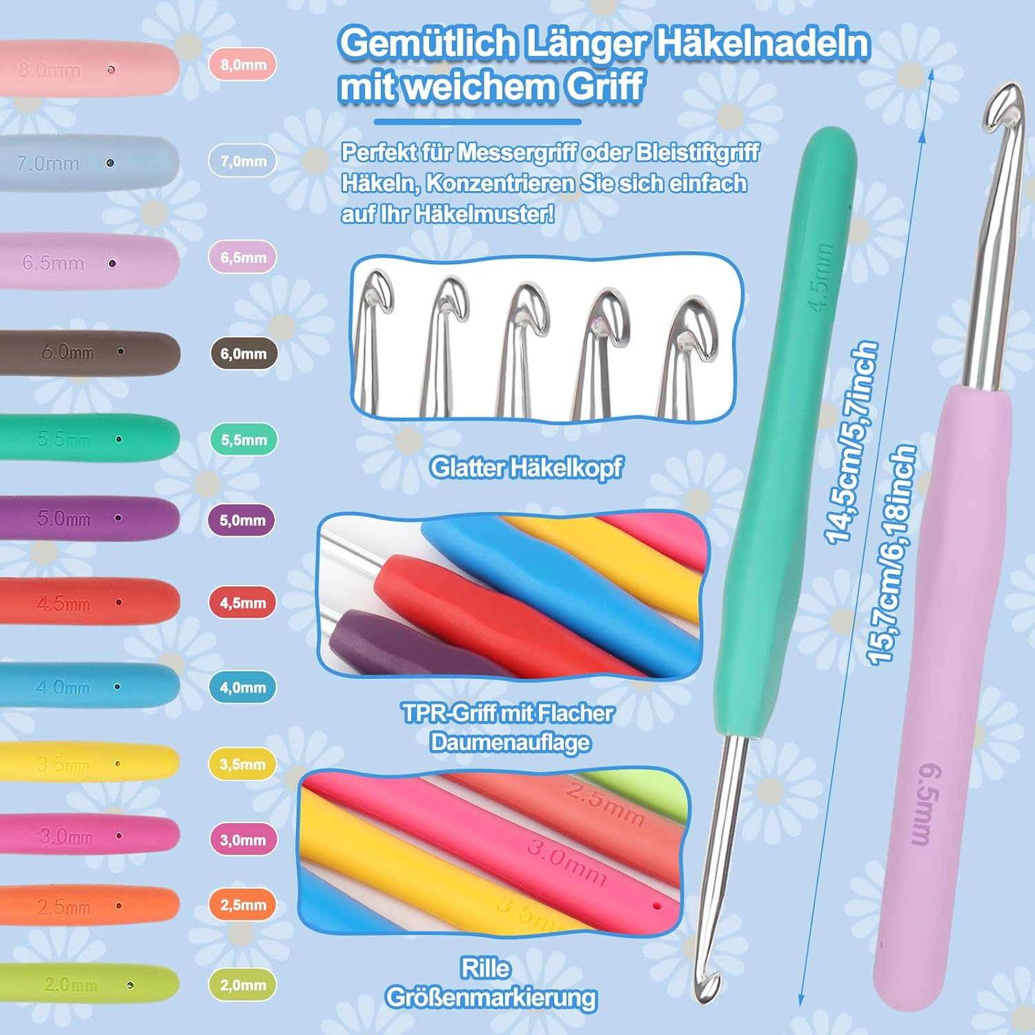 Thumbnail 3 de Coopay Kit de Ganchillo para Principiantes 🌸 2-8 mm