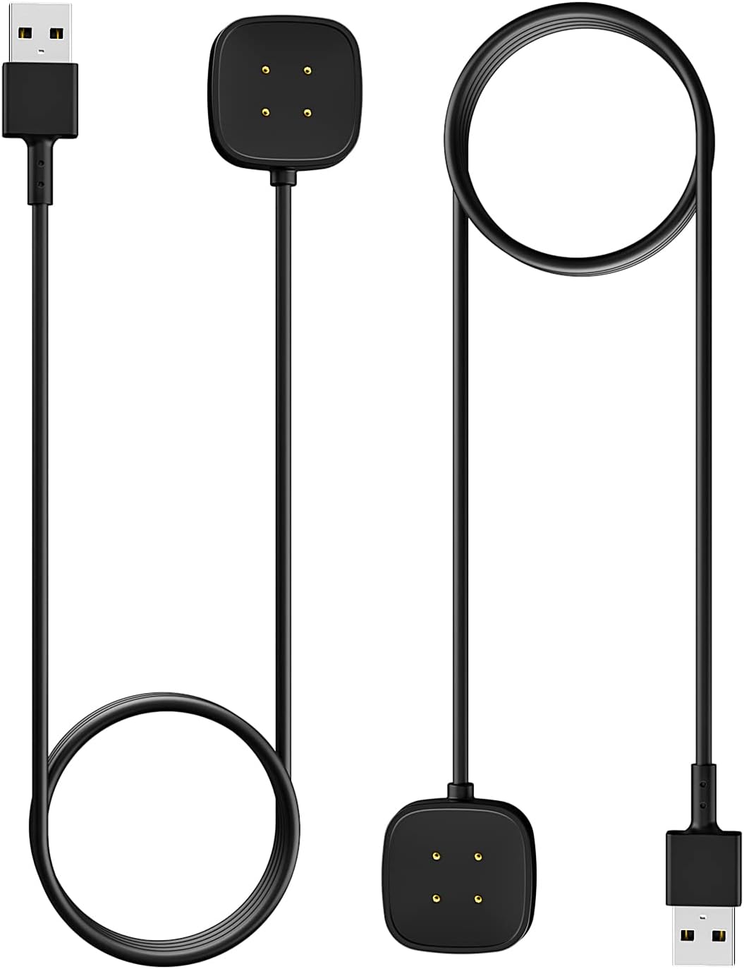 Thumbnail 6 de MoKo Magnetic Replacement Charger for Fitbit Versa 4/Versa 3/Sense 2/Sense — USB Cable 1m, Black