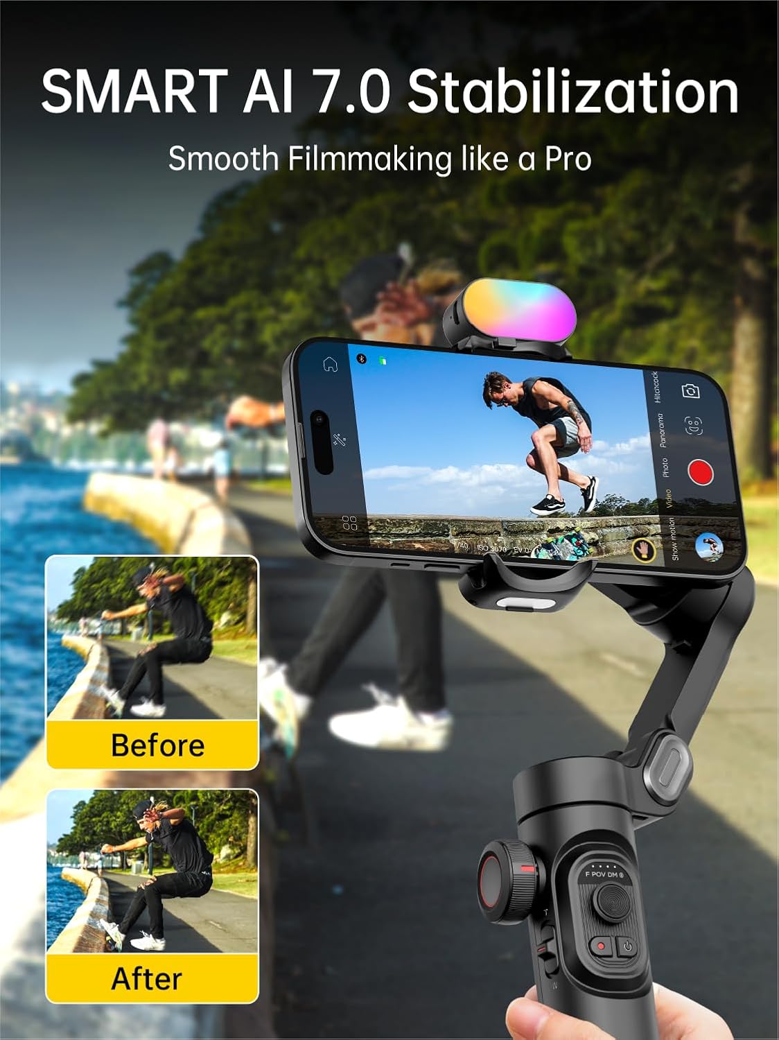Detalle de AOCHUAN Smart XE 2600mAh Gimbal