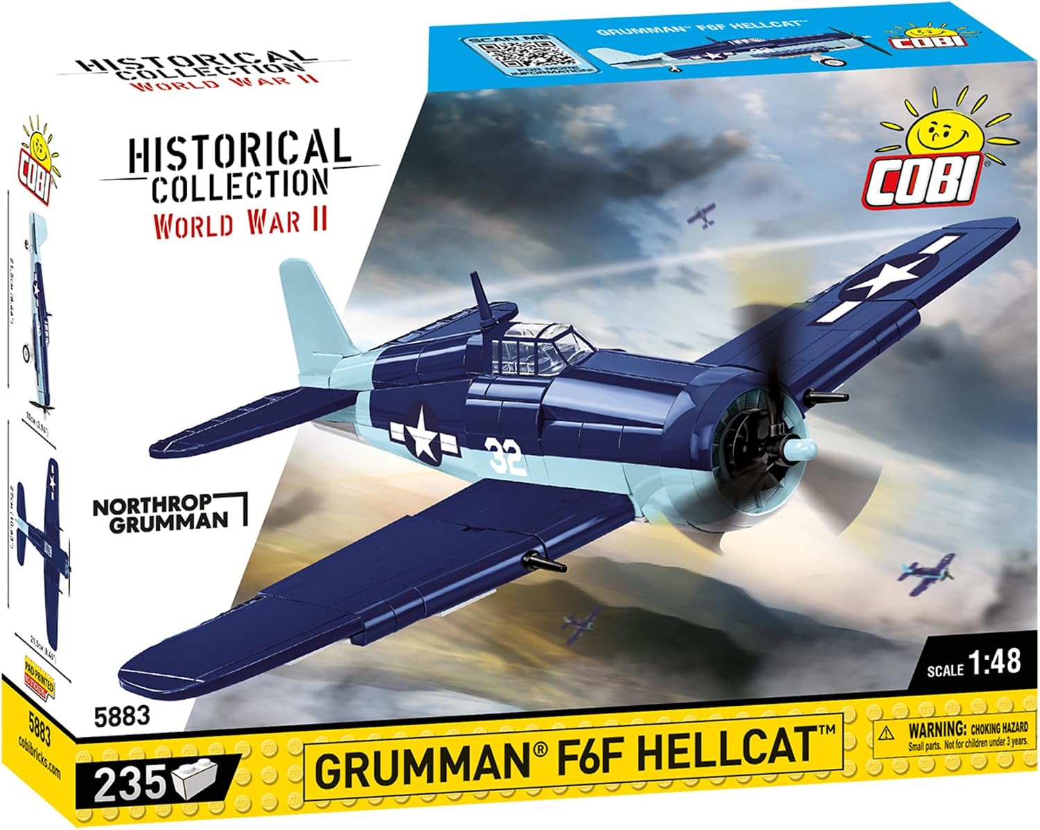 Thumbnail 6 de COBI 5883 グラマン F6F ヘルキャットのブロック模型、1/48スケール・235ピース