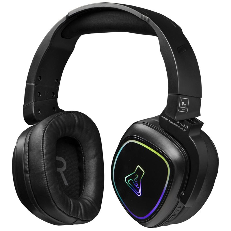 Detalle de The G-Lab KORP Promethium: Auriculares Gaming Inalámbricos RGB para PS5/PC