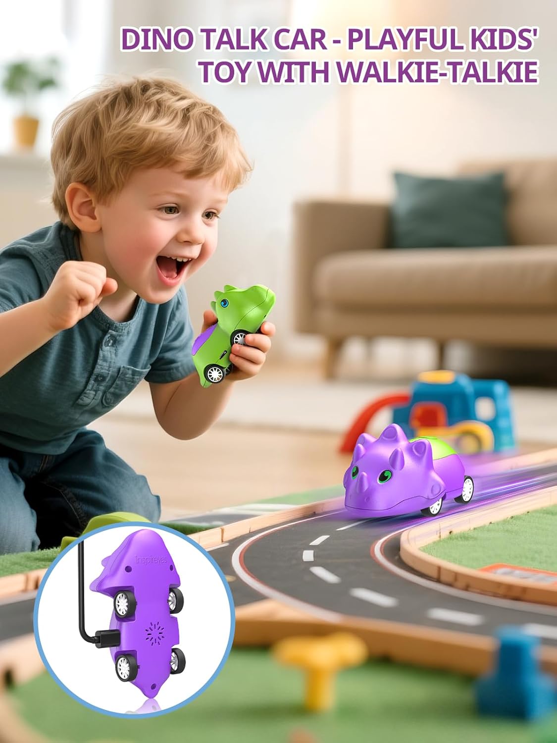 Detalle de Inspireyes walkie talkie dinosauro 2