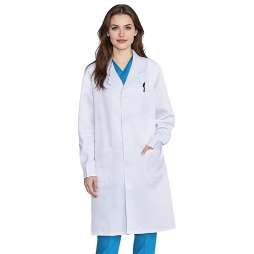 Thumbnail 1 de COCREAZY Blouse Chimie Lycee Blanche - Blouse médicale en coton/polyester avec 3 poches