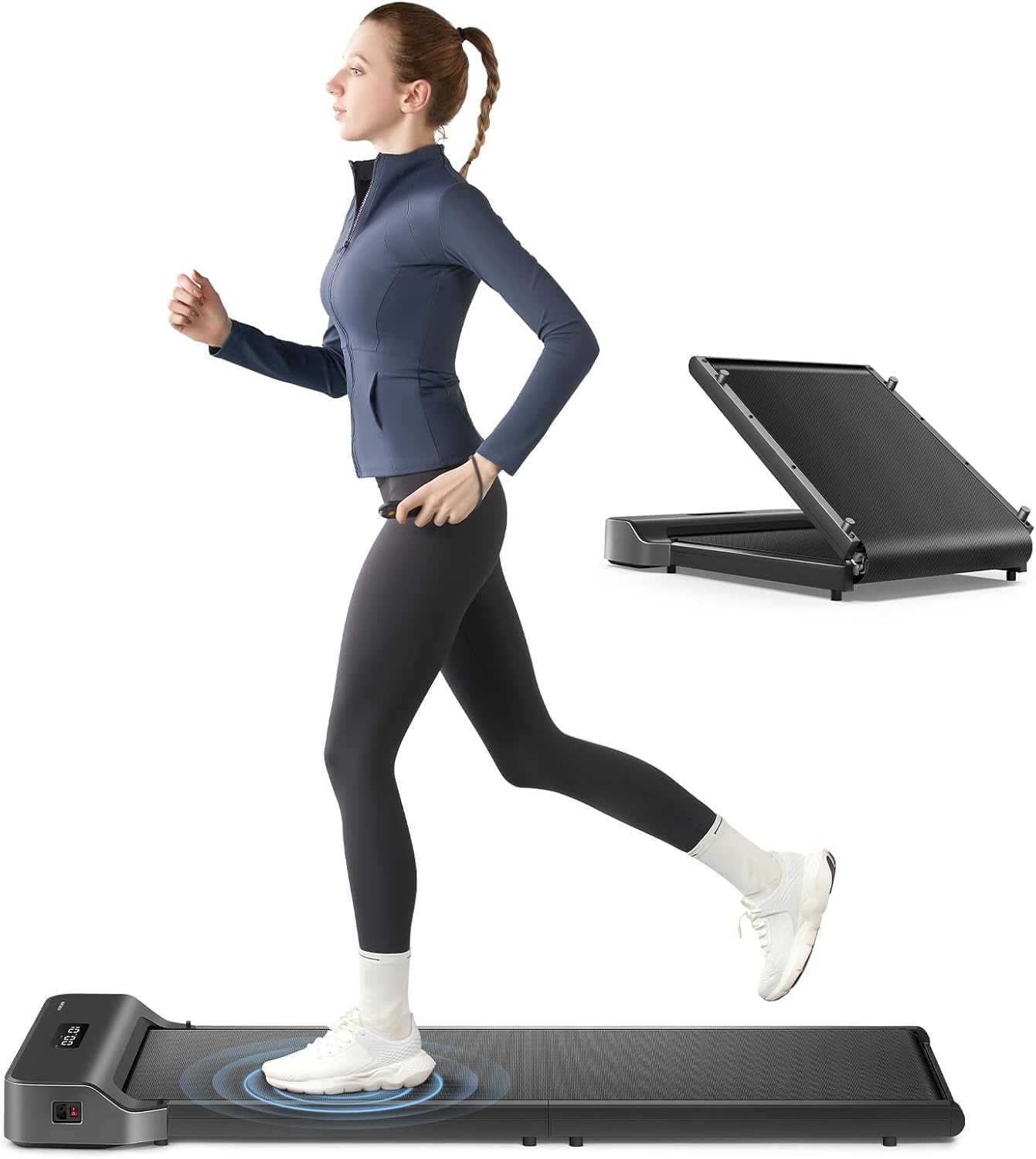 Detalle de WALKINGPAD WP400F4 Z1 Foldable Walking Pad Treadmill, 1–4 mph, 4.1-inch Profile