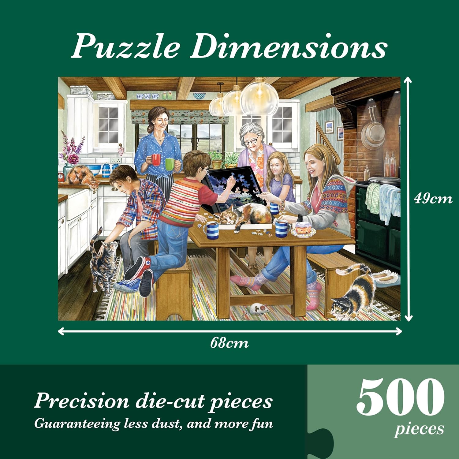 Thumbnail 1 de Falcon Puzzle 500 pièces pour adultes — puzzle artistique 🧩