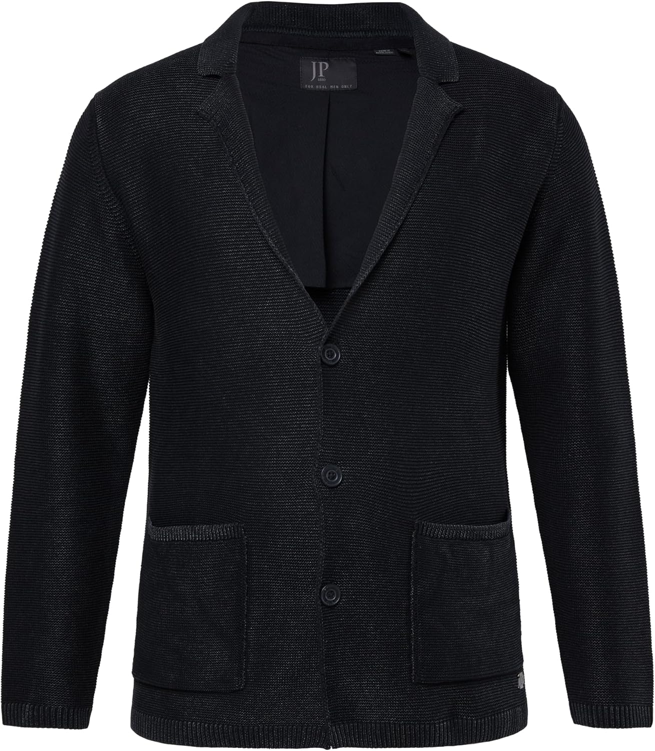 Detalle 2 de Veston en maille JP 1880 Hommes Grandes Tailles FLEXNAMIC, style vintage L-8XL