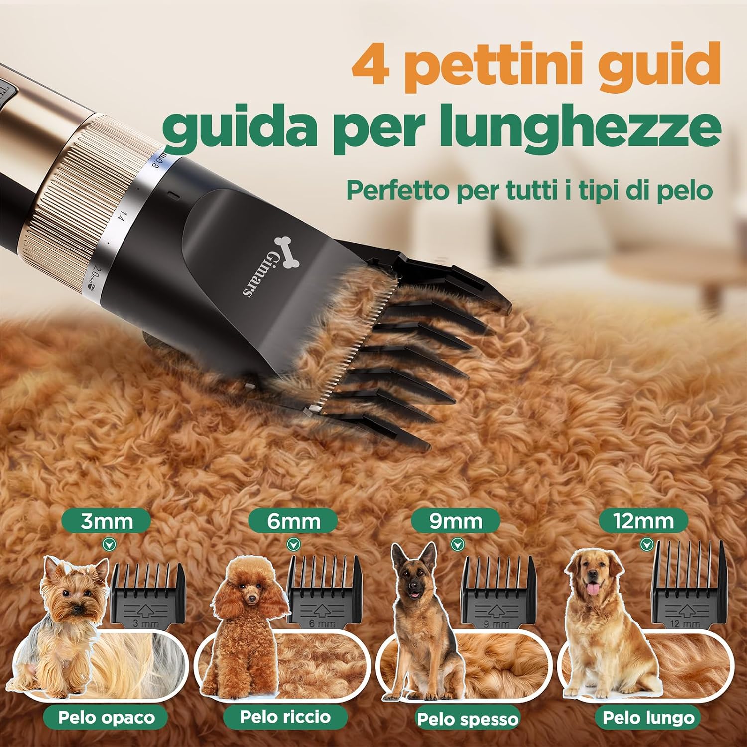 Thumbnail 5 de Gimars 4-in-1 Tosatrice Silenziosa per Cani Professionale – Kit di Toelettatura Tutto-in-uno