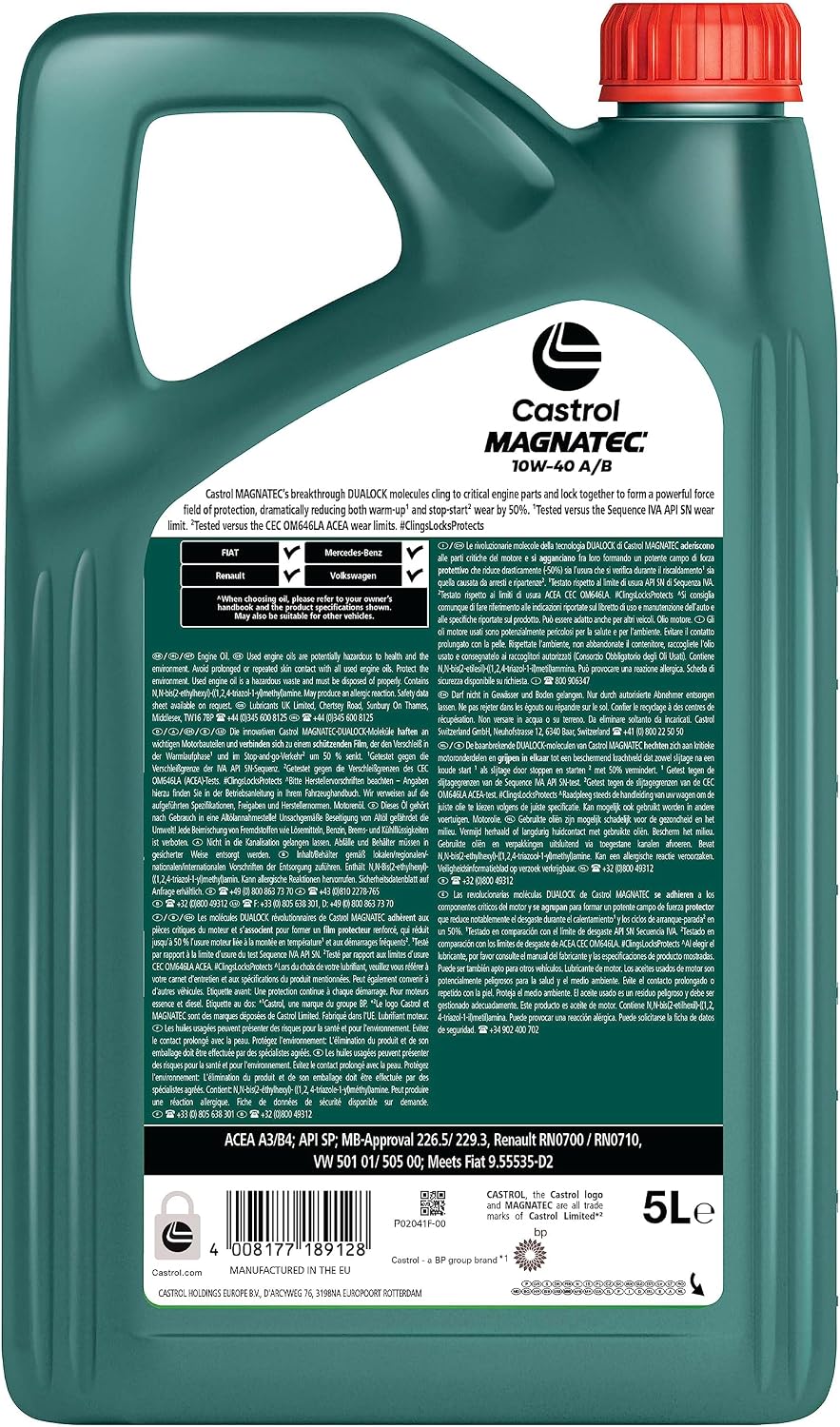 Detalle 2 de Castrol MAGNATEC 5L Motoröl 🛢