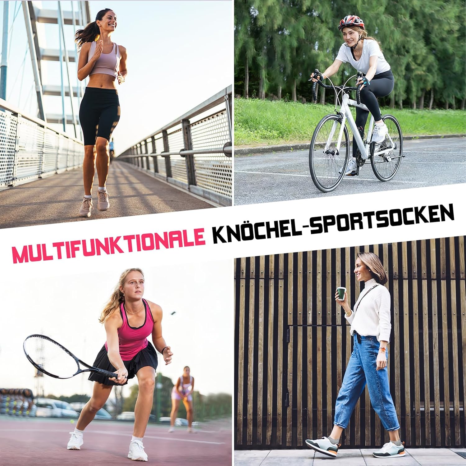 Thumbnail 6 de EconioSocken Sneaker Socken Damen 35-42 – atmungsaktiv, blasenarm & polsternd