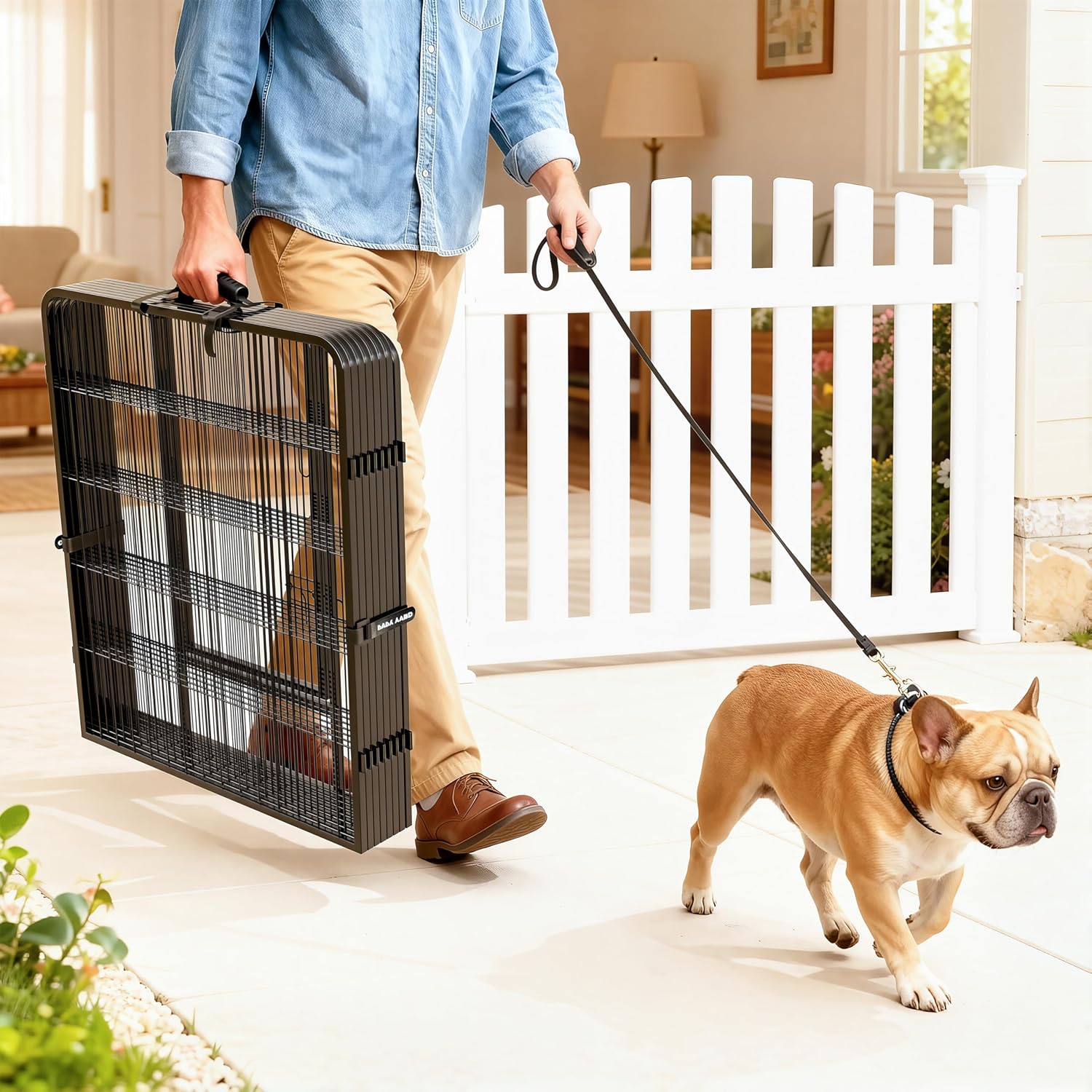 Detalle de Pvpy Yvrd Dog Playpen, 32-Inch