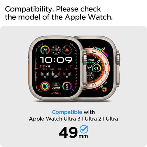 Thumbnail 1 de Spigen EZ Fit Schutzfolie 49mm für Apple Watch Ultra 3/2/1 – 2er Pack
