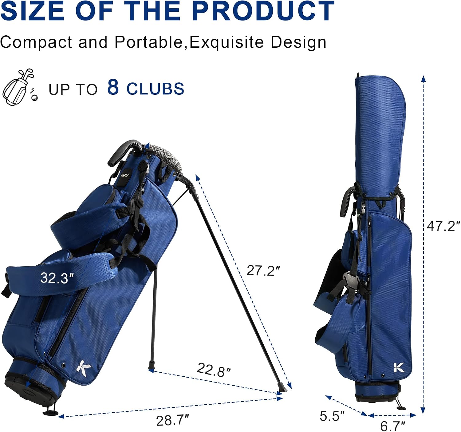 Thumbnail 6 de KVV Golf Stand Bag for 8 Clubs