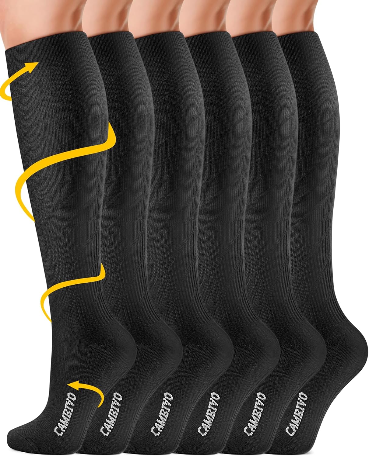 CAMBIVO Compression Socks 20–30 mmHg for Travel