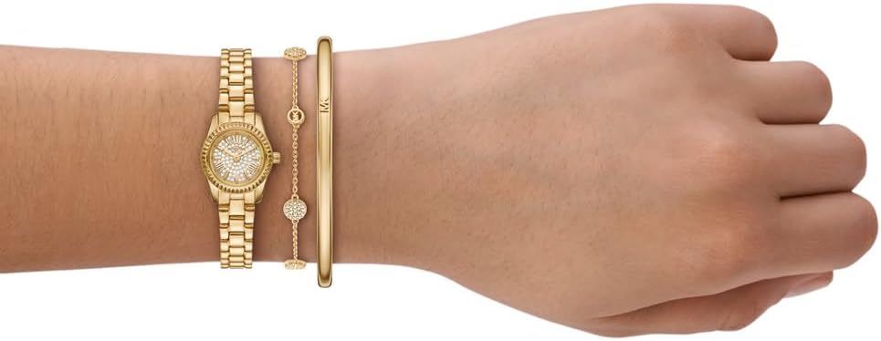 Thumbnail 1 de Michael Kors Lexington Donna: Orologio da 19 mm con movimento al quarzo e cinturino in acciaio o pelle