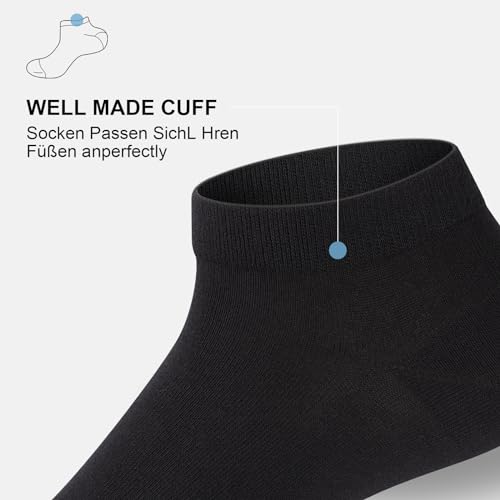 Thumbnail 6 de fitfets Sneaker Socken Herren Damen – 10 Paar Kurzsocken aus Baumwolle