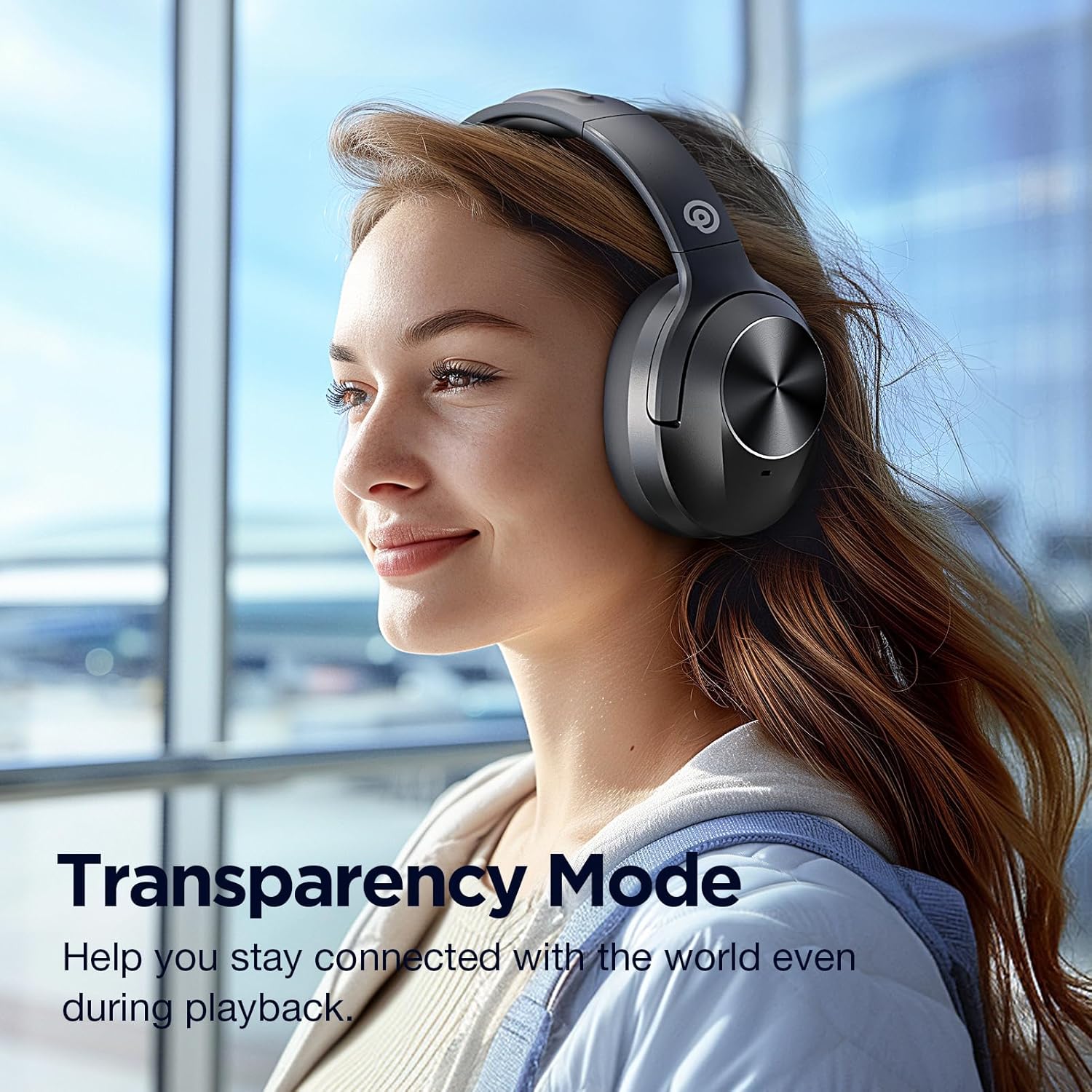 Thumbnail 6 de vibeadio Upgrade Pro-level Hybrid Active Noise Cancelling Over-Ear Headphones (Black)