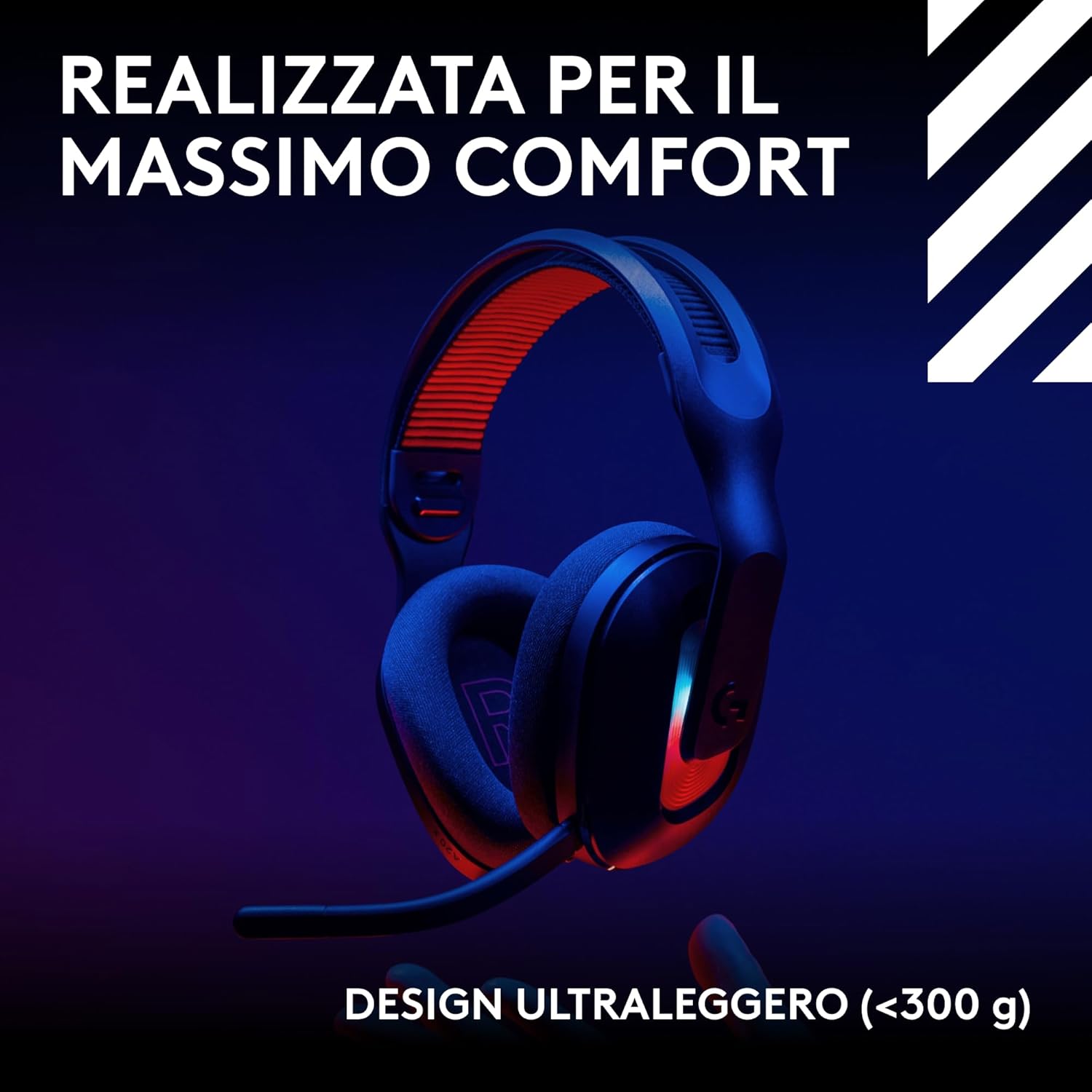 Thumbnail 2 de Logitech G Astro A20 X: cuffia gaming wireless LIGHTSPEED con microfono a 48 kHz e Blue VO!CE per PS5, Xbox, Switch e PC