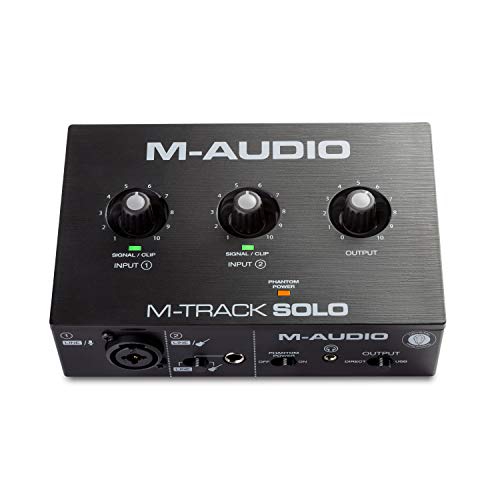 Detalle de M-Audio M-Track Solo USB Audio Interface for Recording, Streaming and Podcasting