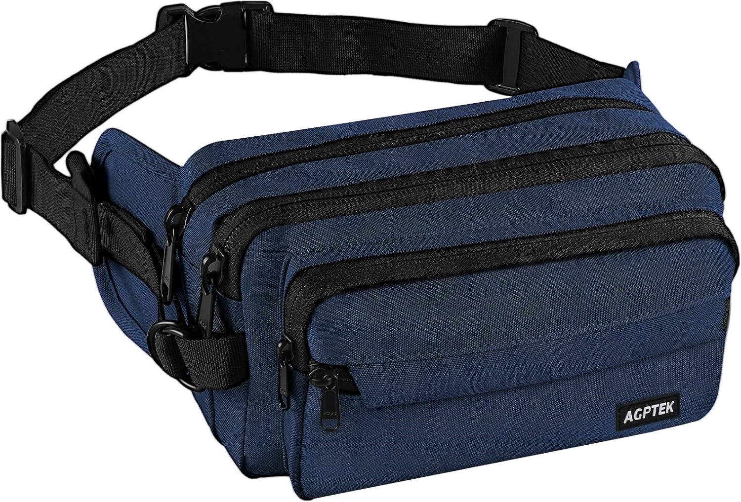 Detalle de AGPTEK Sac Banane Ceinture de Course – Grand容量, Poches Multiples et Blocage RFID