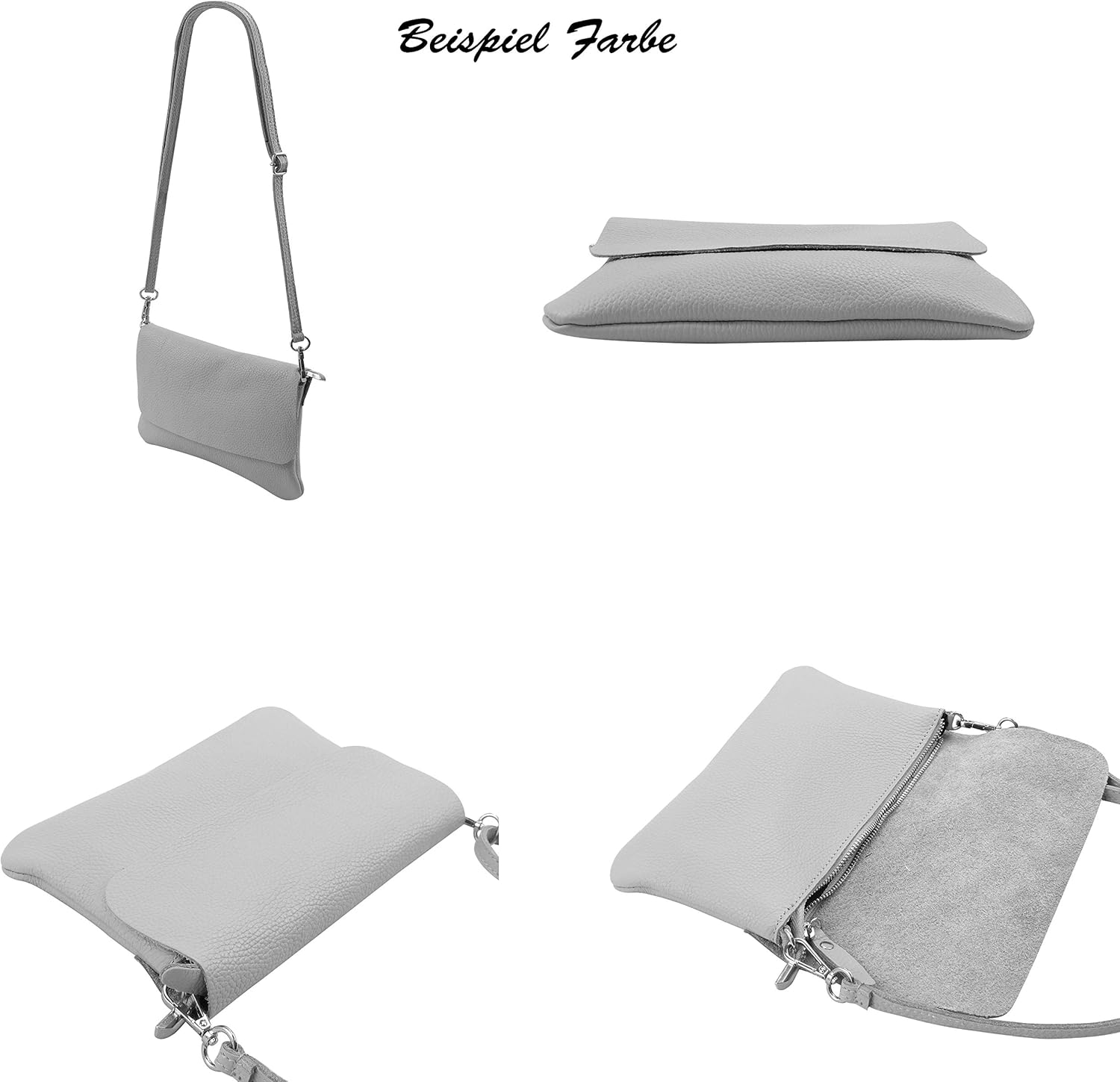 Detalle 2 de SH Leder Ely G149: Borsa a tracolla in vera pelle 24,50 x 15 cm