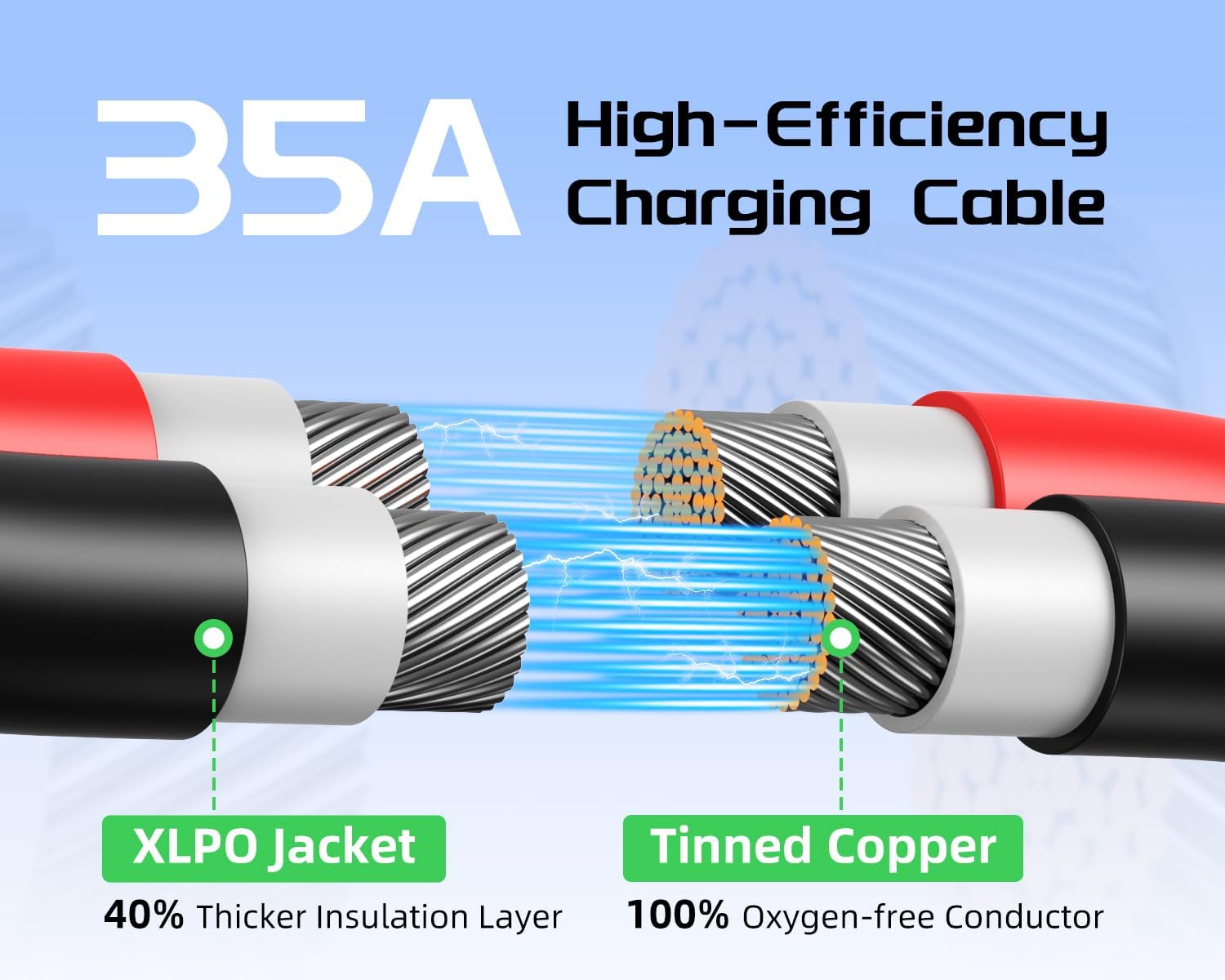 Thumbnail 6 de Bateria Power Solar to XT60 Charge Extension Cable 10AWG 25Ft