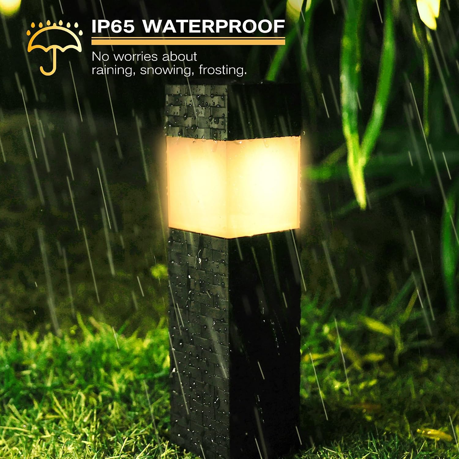 Detalle 2 de Joomer Luces Solares LED Exterior Jardín — Pack 8, IP65, Luz Solar para Caminos y Terraza