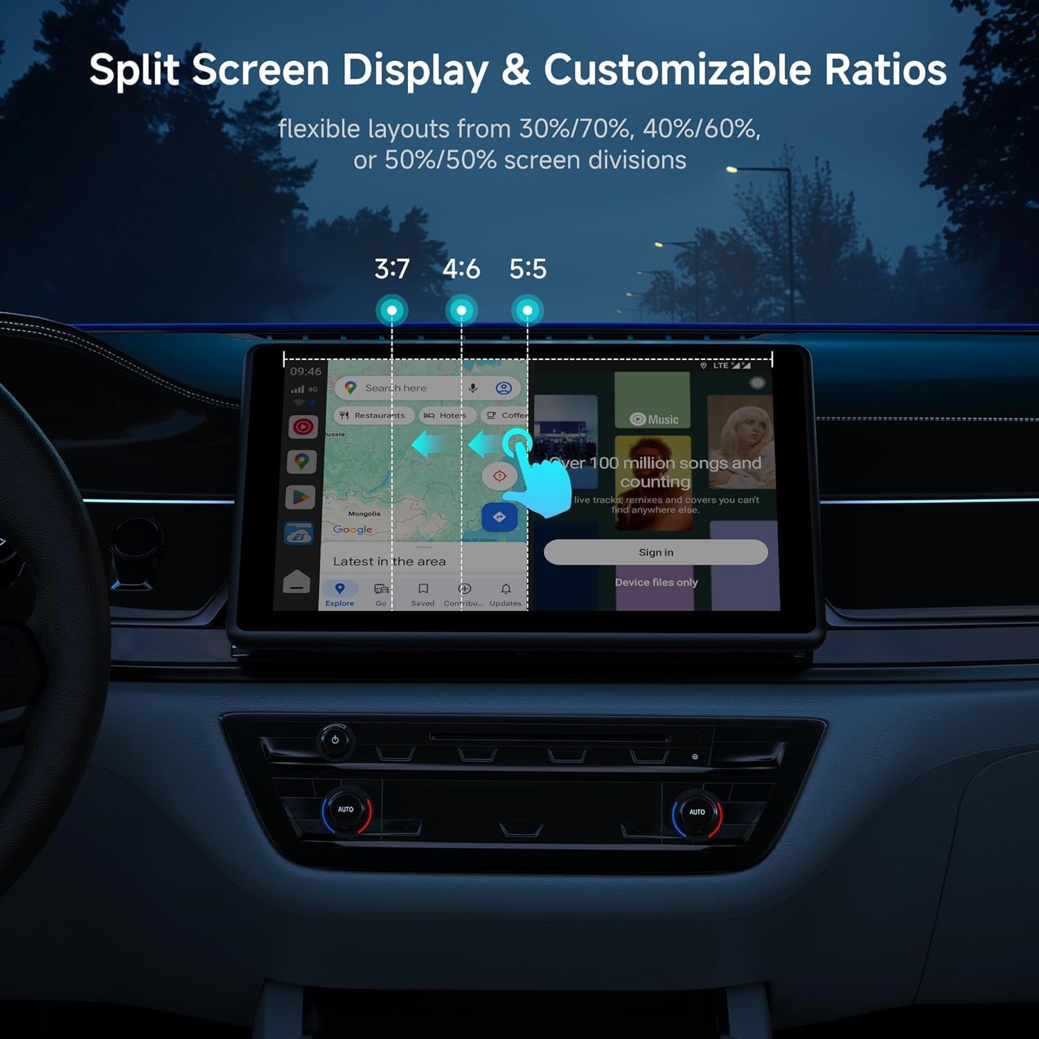 Thumbnail 5 de ATOTOSELECT Wireless CarPlay & Android Auto Adapter with 4G LTE AI Box